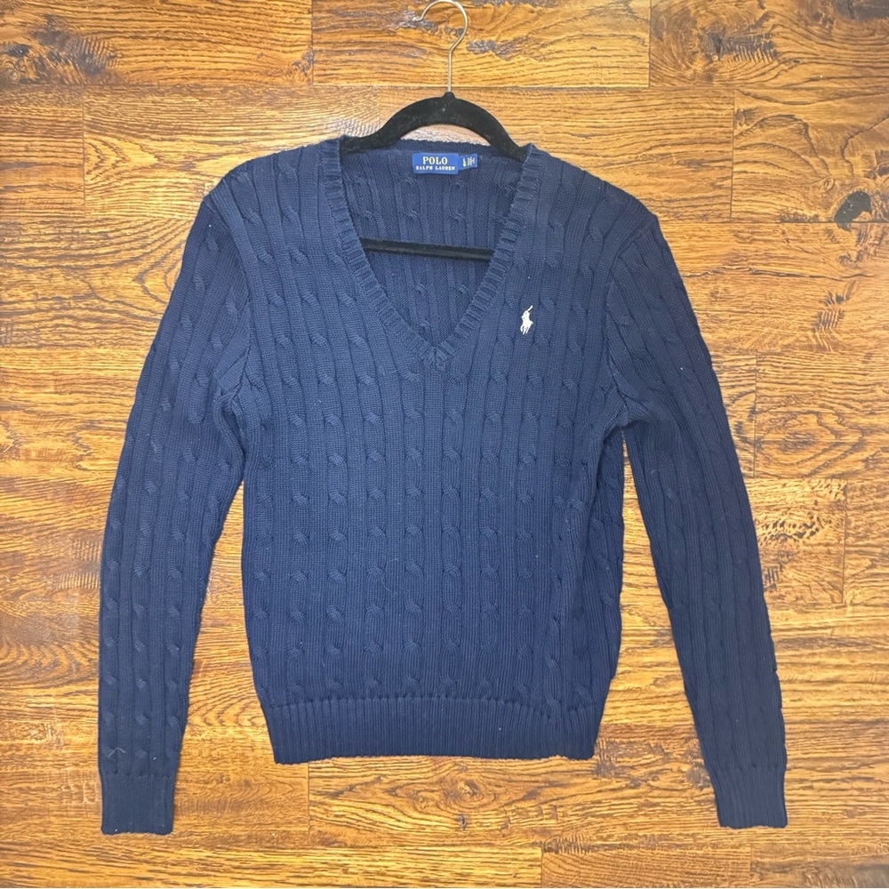 Polo by Ralph Lauren Women’s V-Neck Sweater - Deep Blue